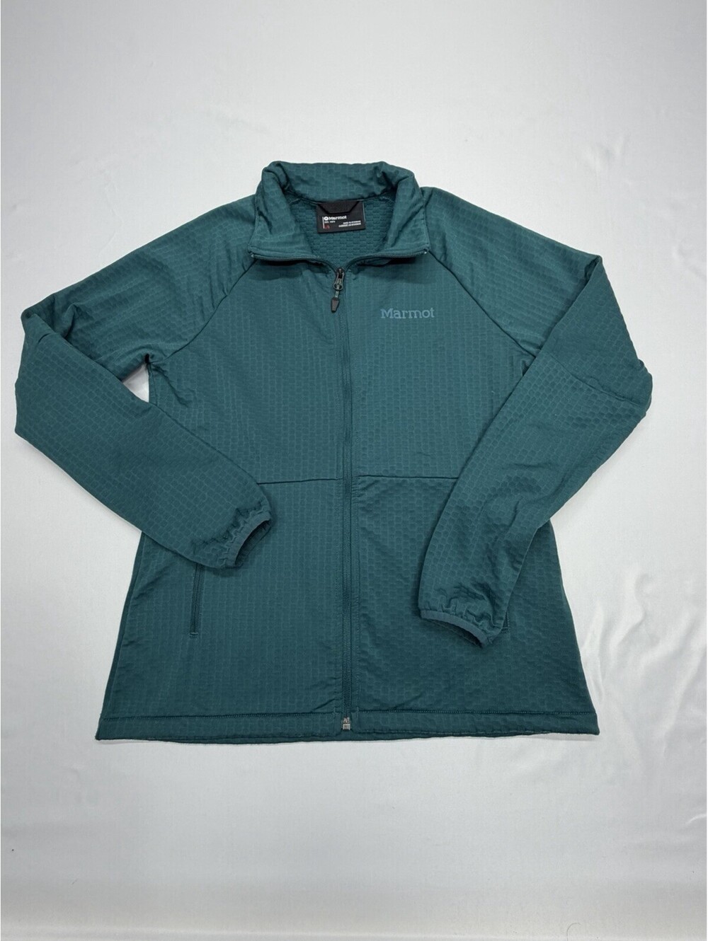 Marmot Women’s Leconte Fleece Jacket Full Zip Size Large Teal